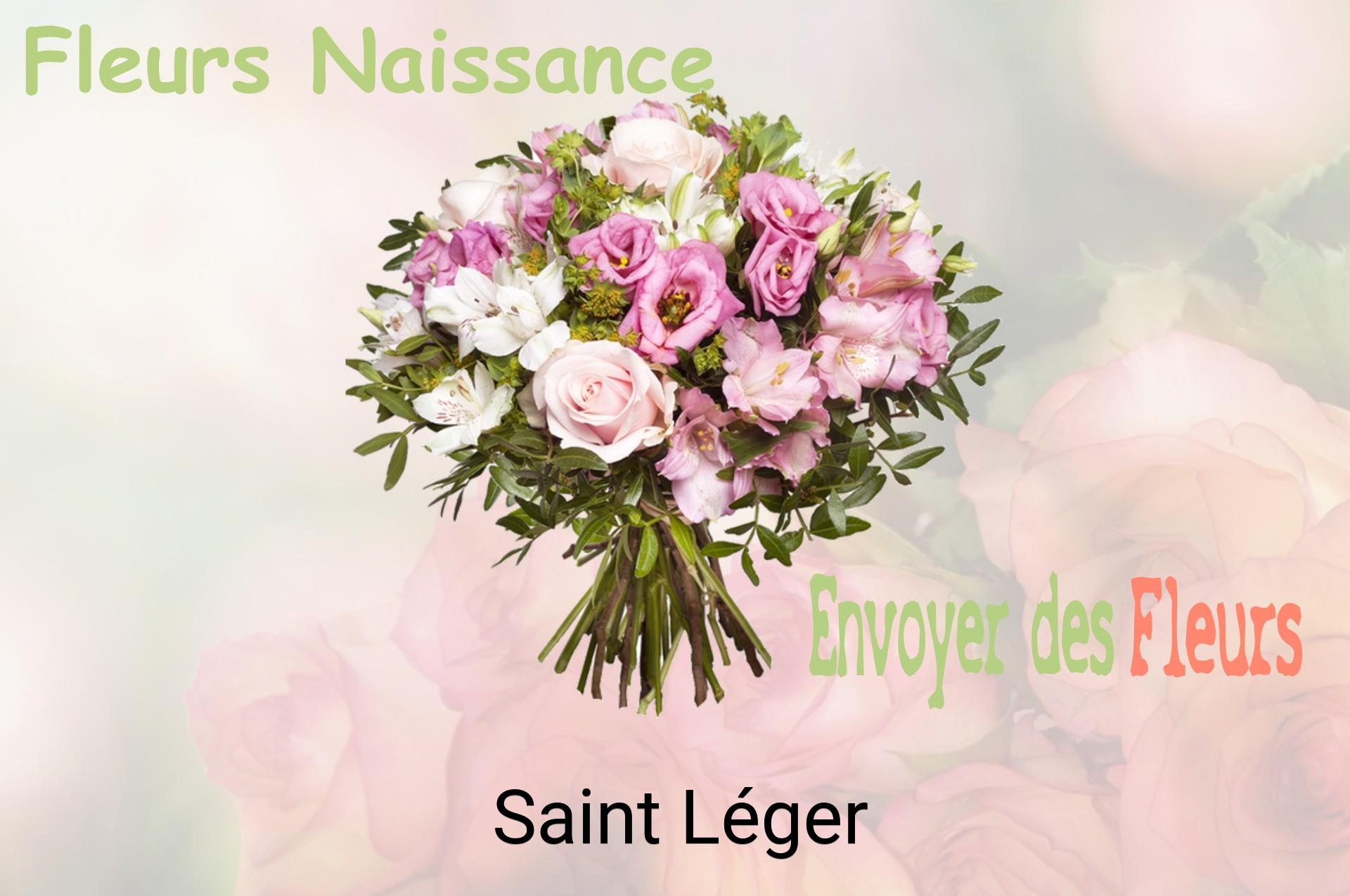 Bouquet de fleurs de naissance livré à Saint-Léger